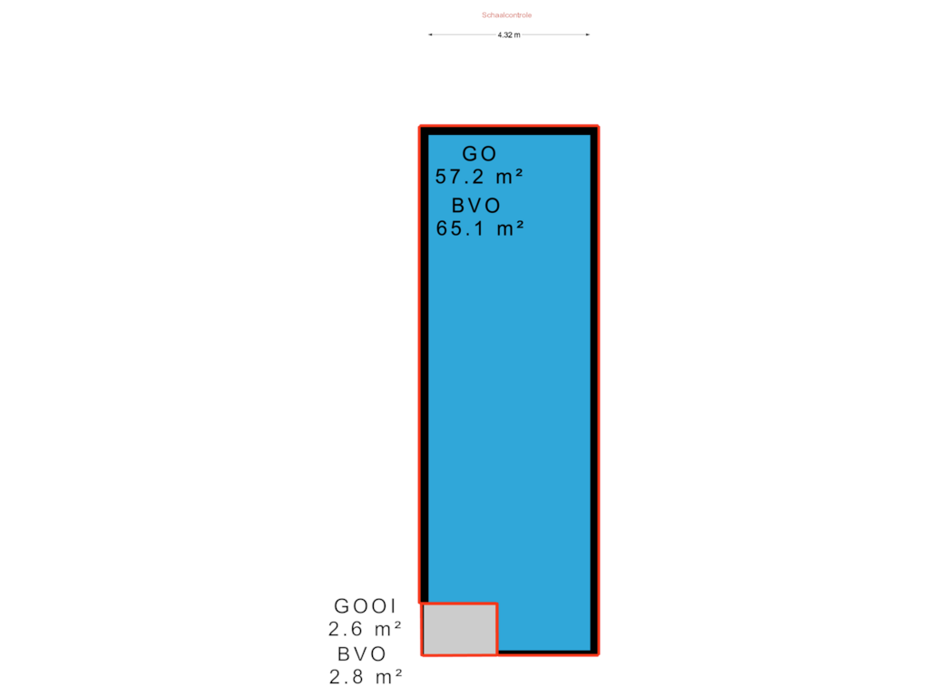 View floorplan of NEN plattegrond of Pipeluurseweg 8-26