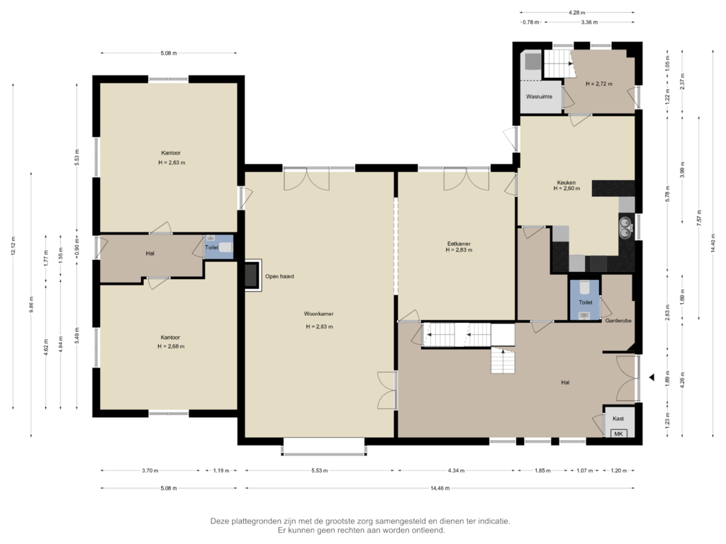 View floorplan of Begane grond of Lindestraat 11