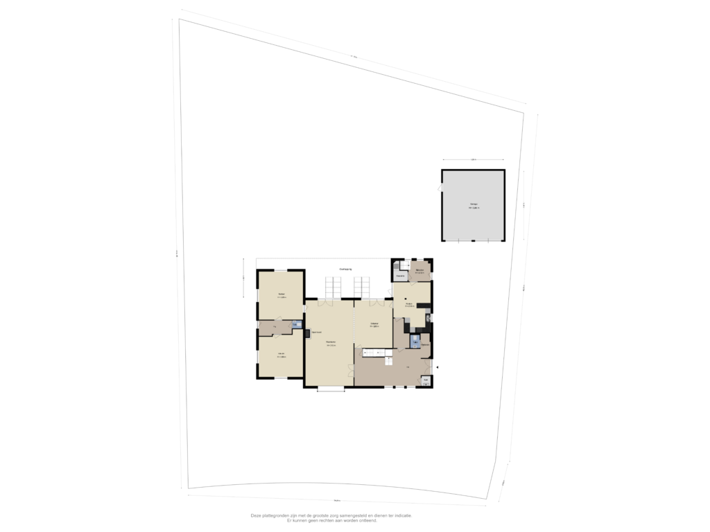 View floorplan of Perceel of Lindestraat 11