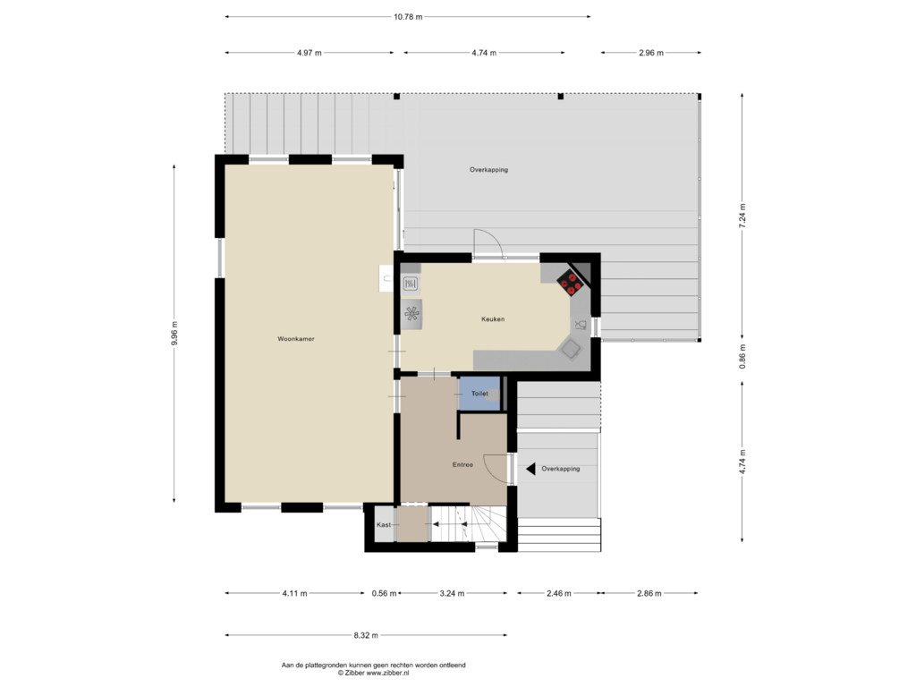 Bekijk plattegrond van Begane grond van Vliek 21