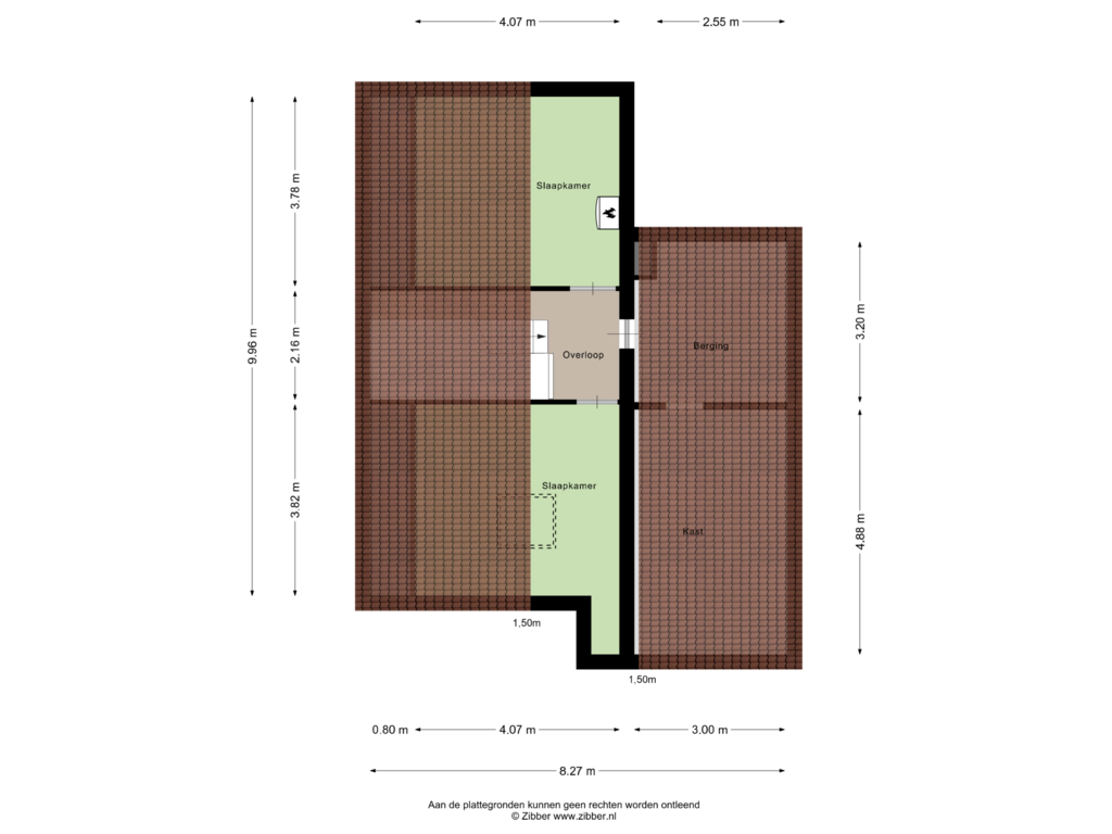 Bekijk plattegrond van Tweede verdieping van Vliek 21