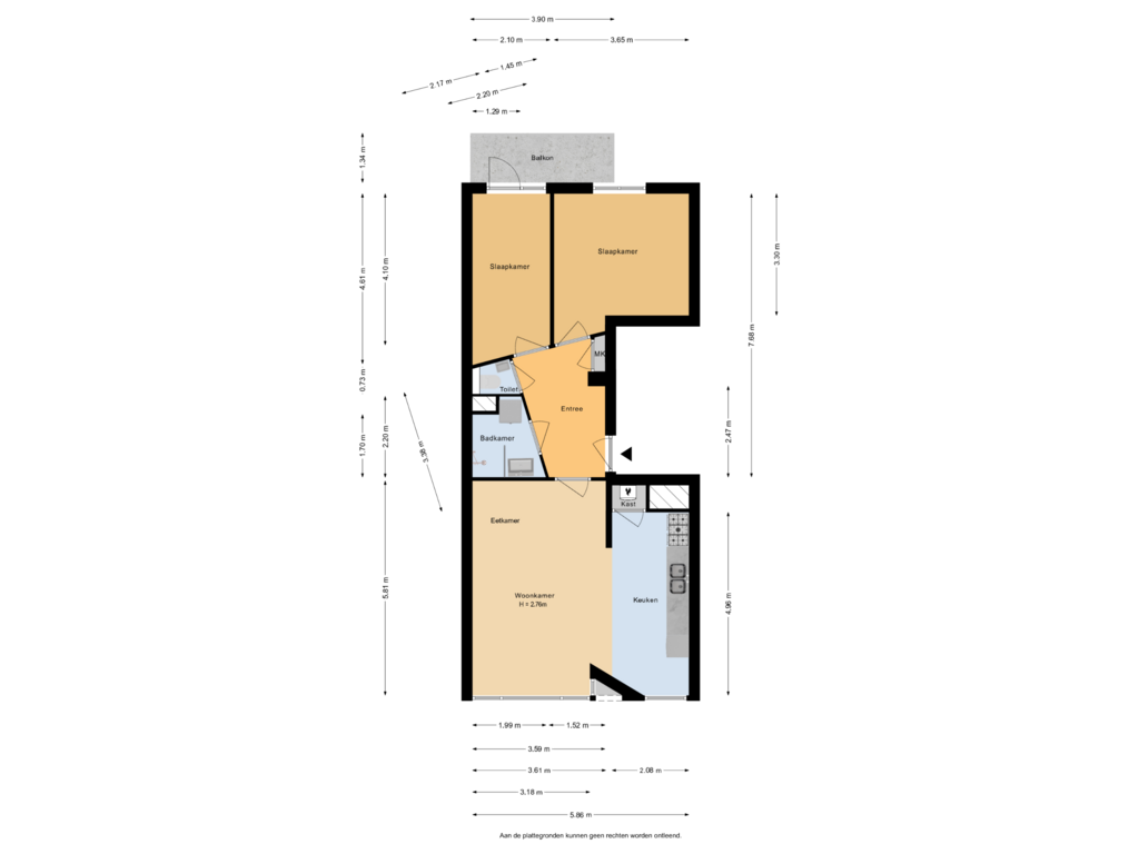 Bekijk plattegrond van Appartement van Willem Buytewechstraat 155-D