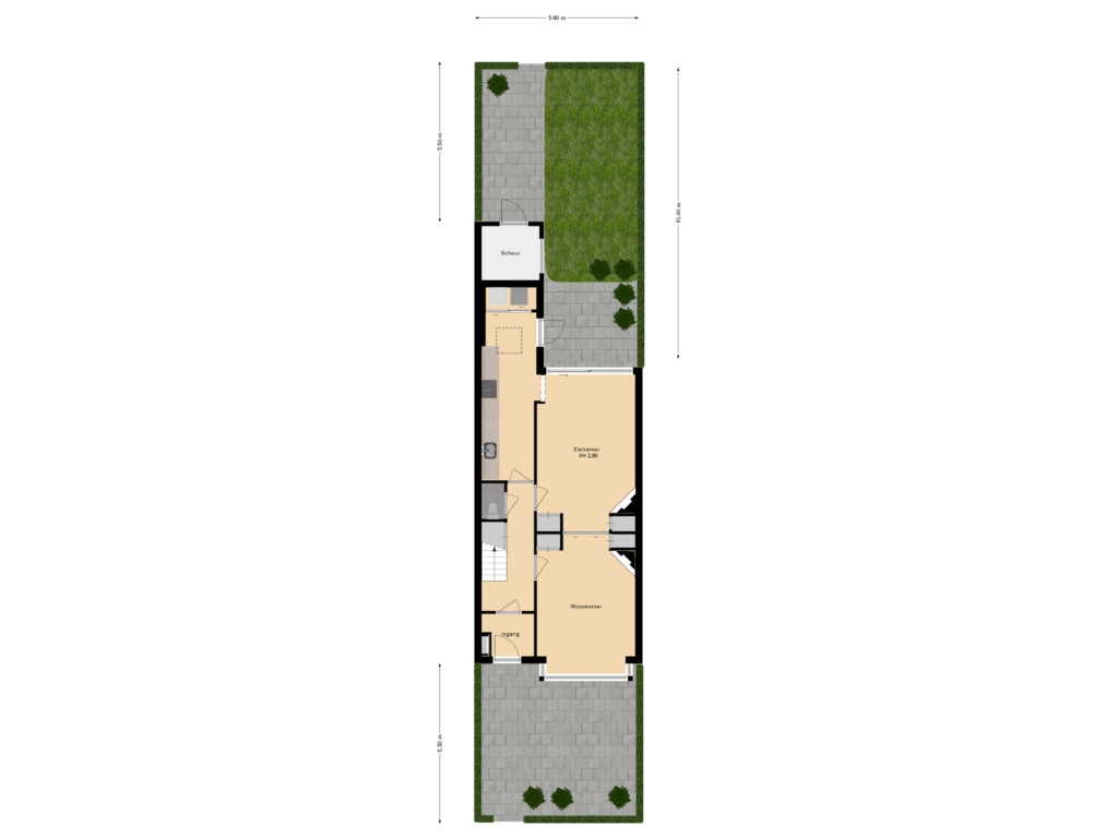 Bekijk plattegrond van Tuin van Toorenveltstraat 20