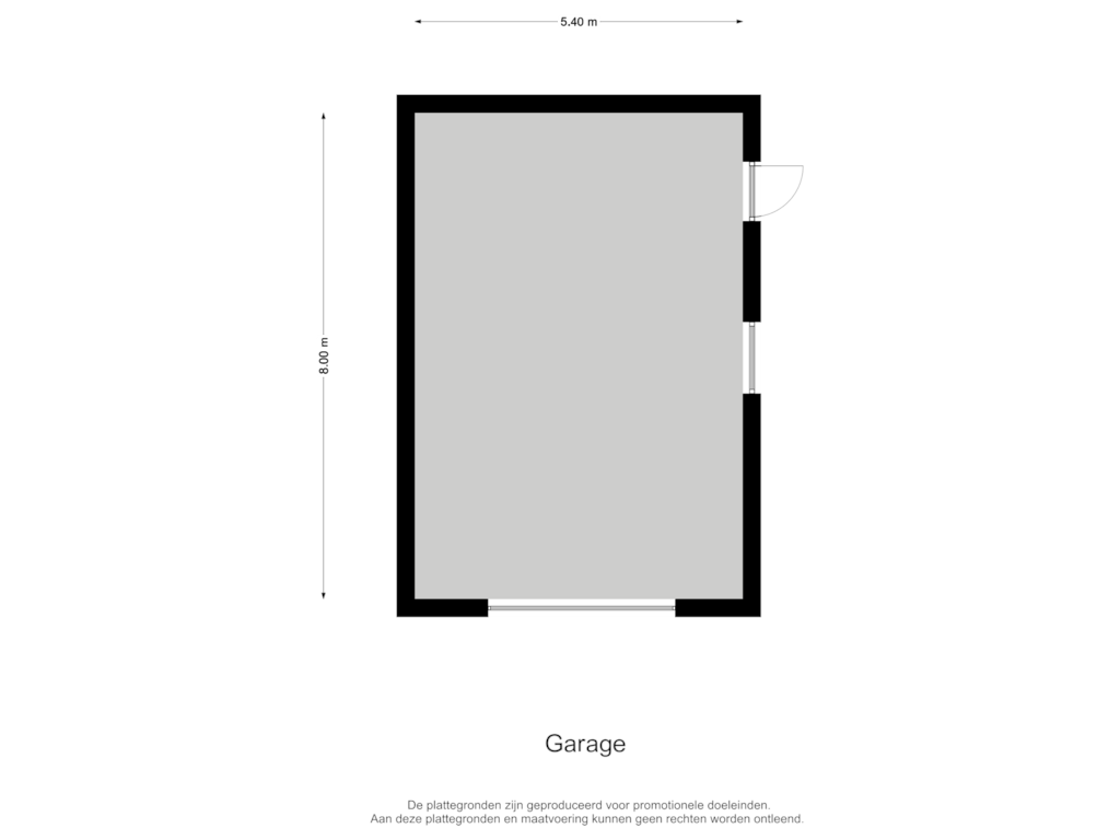 Bekijk plattegrond van Garage van Kapelstraat 28