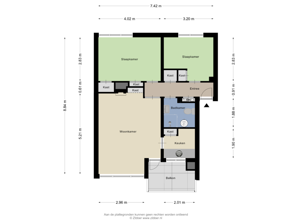 Bekijk plattegrond van Appartement van Fatimaplein 7