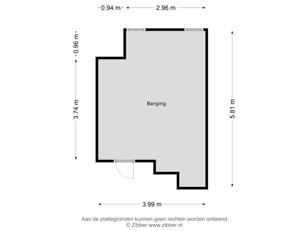 Bekijk plattegrond van Berging van Fatimaplein 7