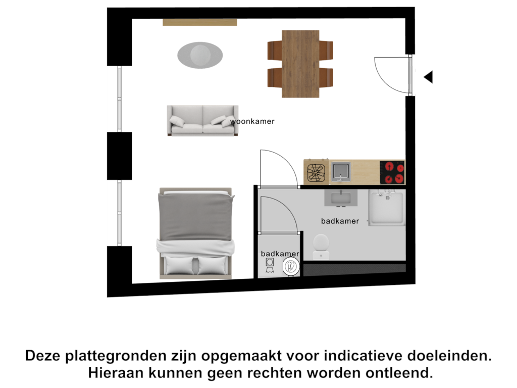 Bekijk plattegrond van Woonverdieping van Lange Geere 1-A