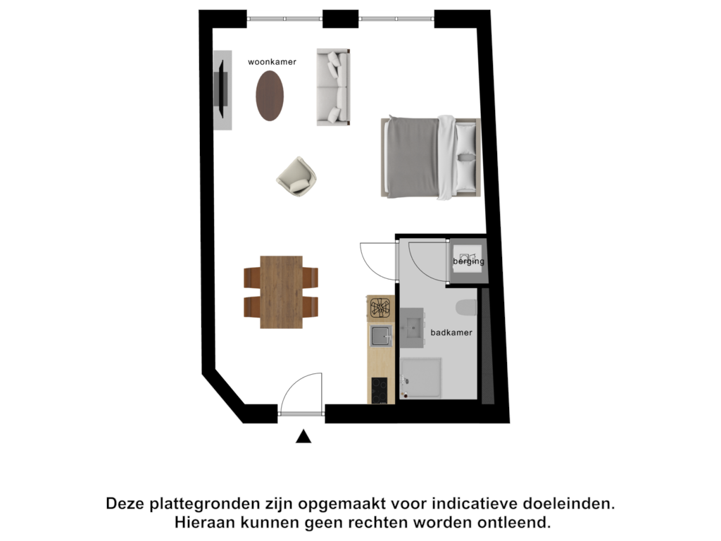 Bekijk plattegrond van Woonverdieping van Lange Geere 1-B