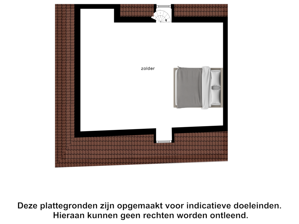 Bekijk plattegrond van 2e woonverdieping van Lange Geere 1-E