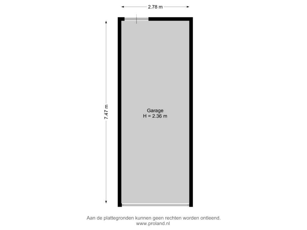 View floorplan of Garage of Vaart NZ 85-D