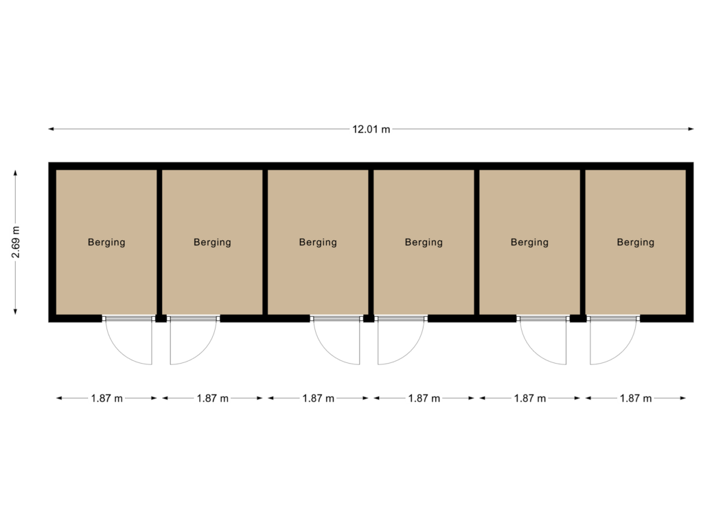 View floorplan of Berging of Vuurtoren bwnr. 5