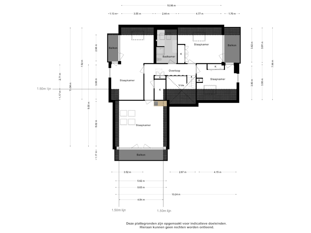 Bekijk plattegrond van 1e verdieping van Michaelsdreef 13