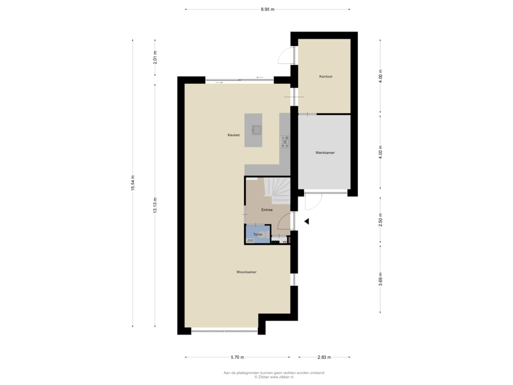 Bekijk plattegrond van Begane grond van Kievit 18