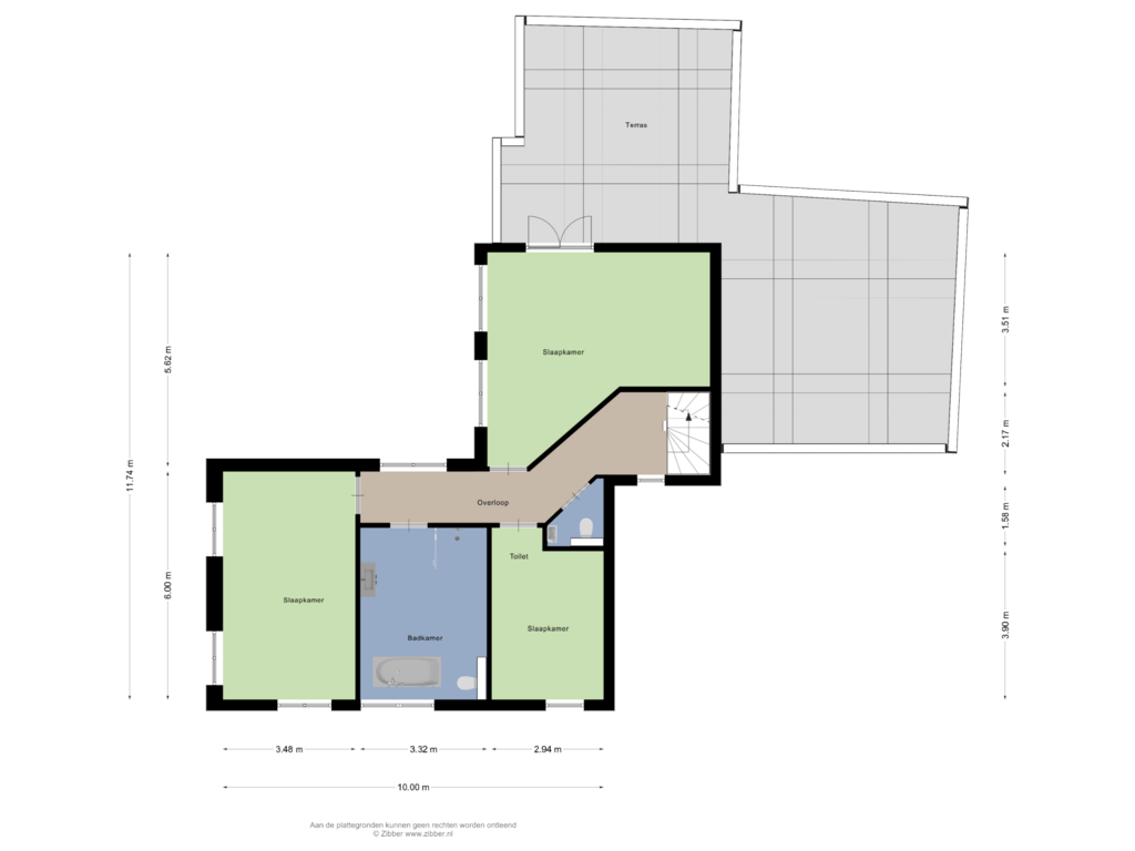 View floorplan of Eerste Verdieping of Griekenlandlaan 30