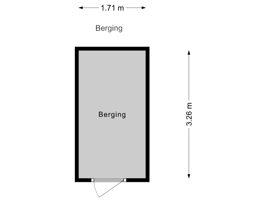 Bekijk plattegrond van Berging van Jan van Gojenstraat 337