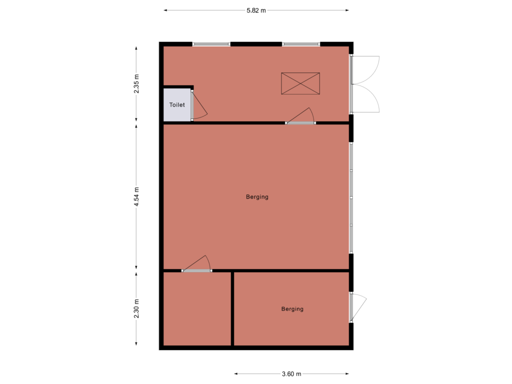 Bekijk plattegrond van Schuur van Stationsstraat 89