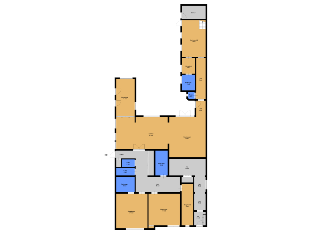 Bekijk plattegrond van Begane grond van Leeuwenlaan 6