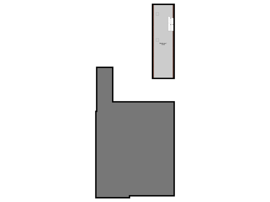 Bekijk plattegrond van 1e verdieping van Leeuwenlaan 6