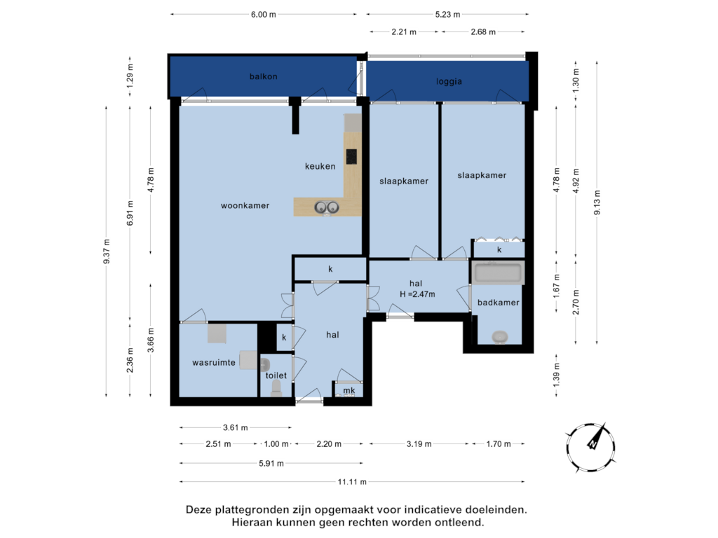 View floorplan of Appartement of Het Breed 627