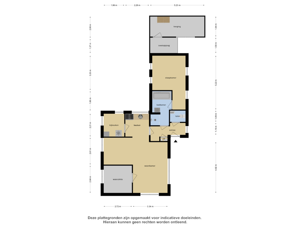 Bekijk plattegrond van Begane grond van Gasselterstraat 7-164