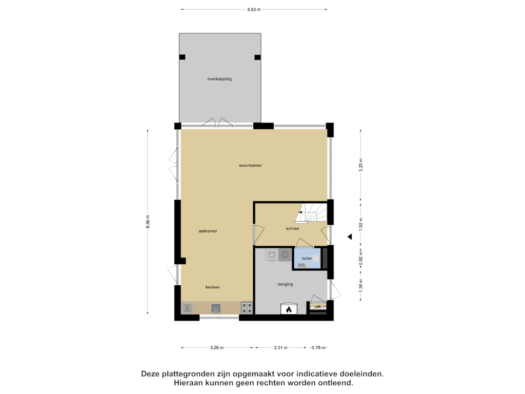 Bekijk plattegrond van Begane Grond van Waterstaete 45