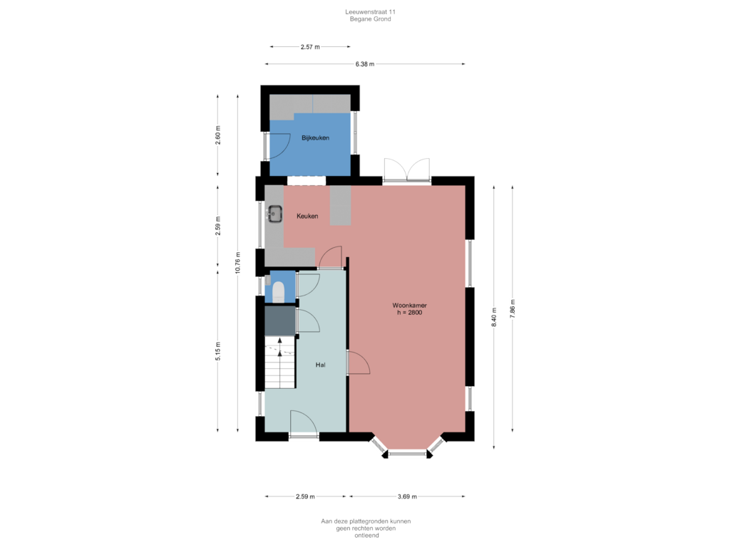 Bekijk plattegrond van Begane Grond van Leeuwenstraat 11