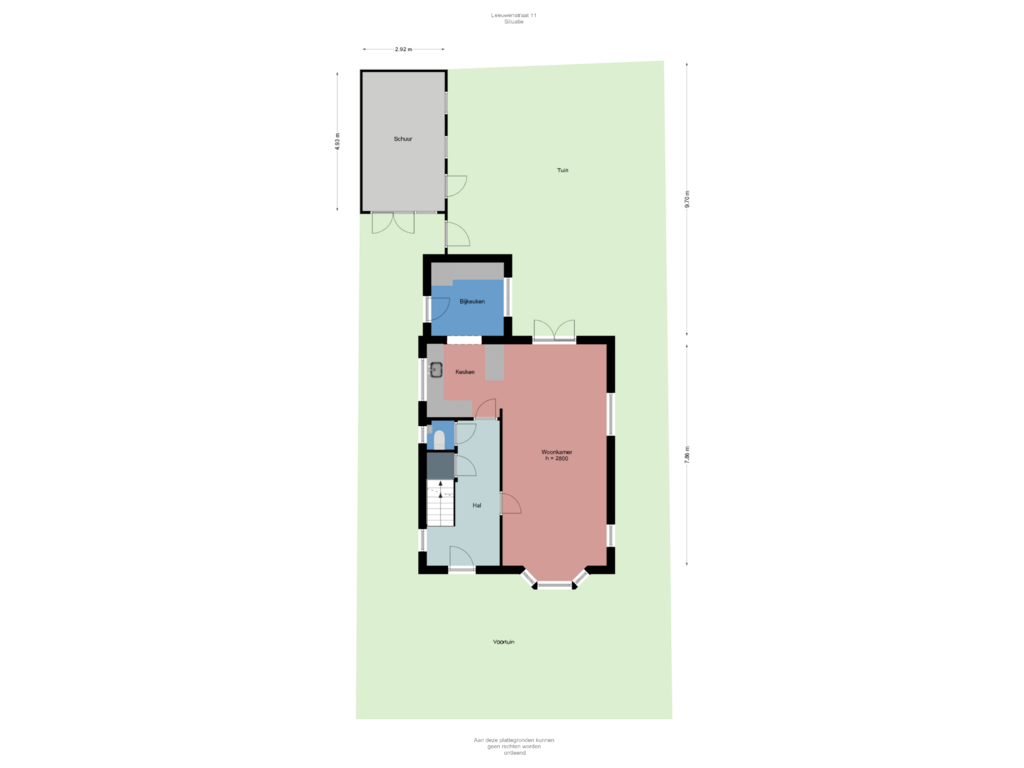 Bekijk plattegrond van Situatie van Leeuwenstraat 11