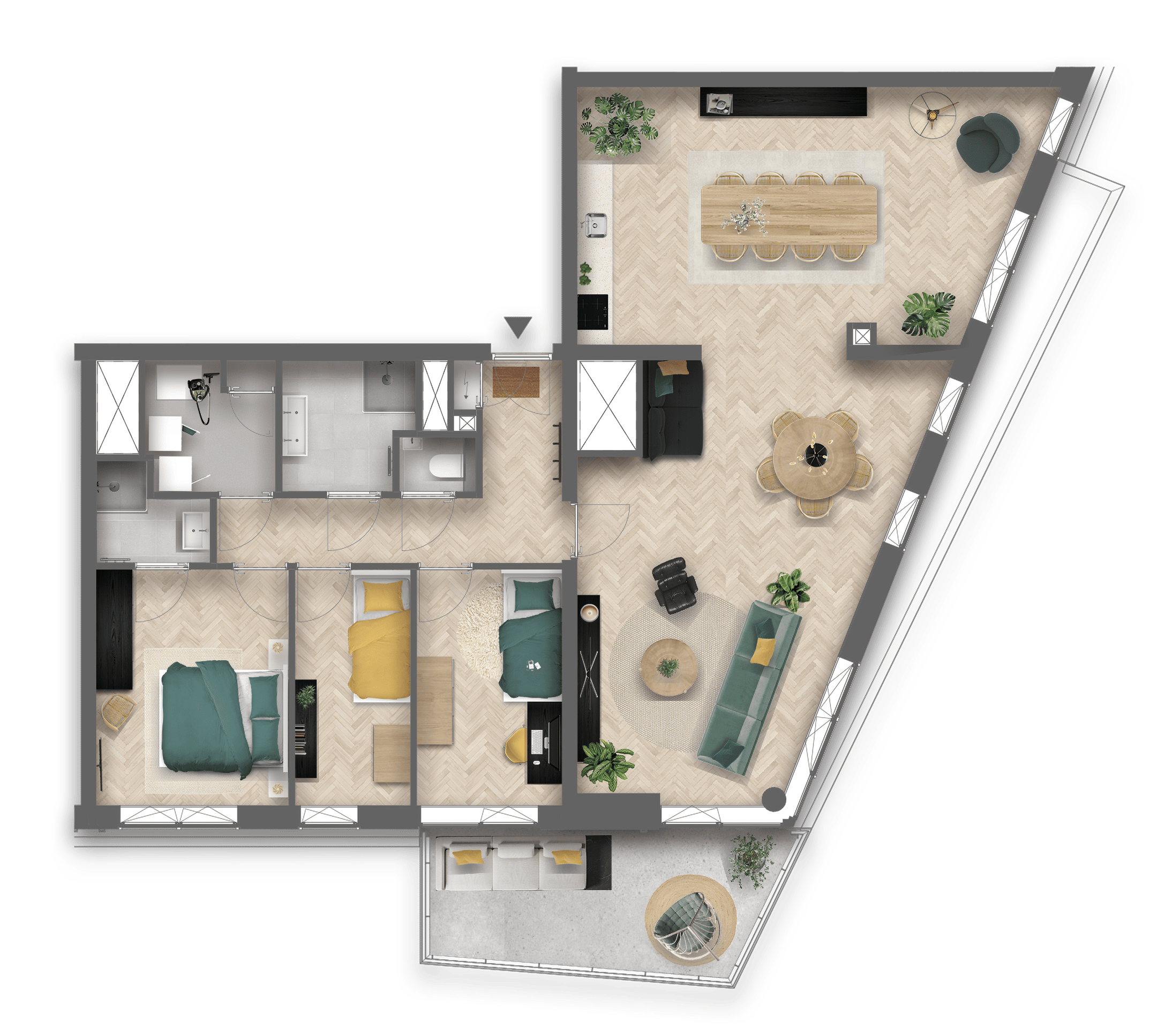 Foto 3 van Woningtype AD (Bouwnr. 221)