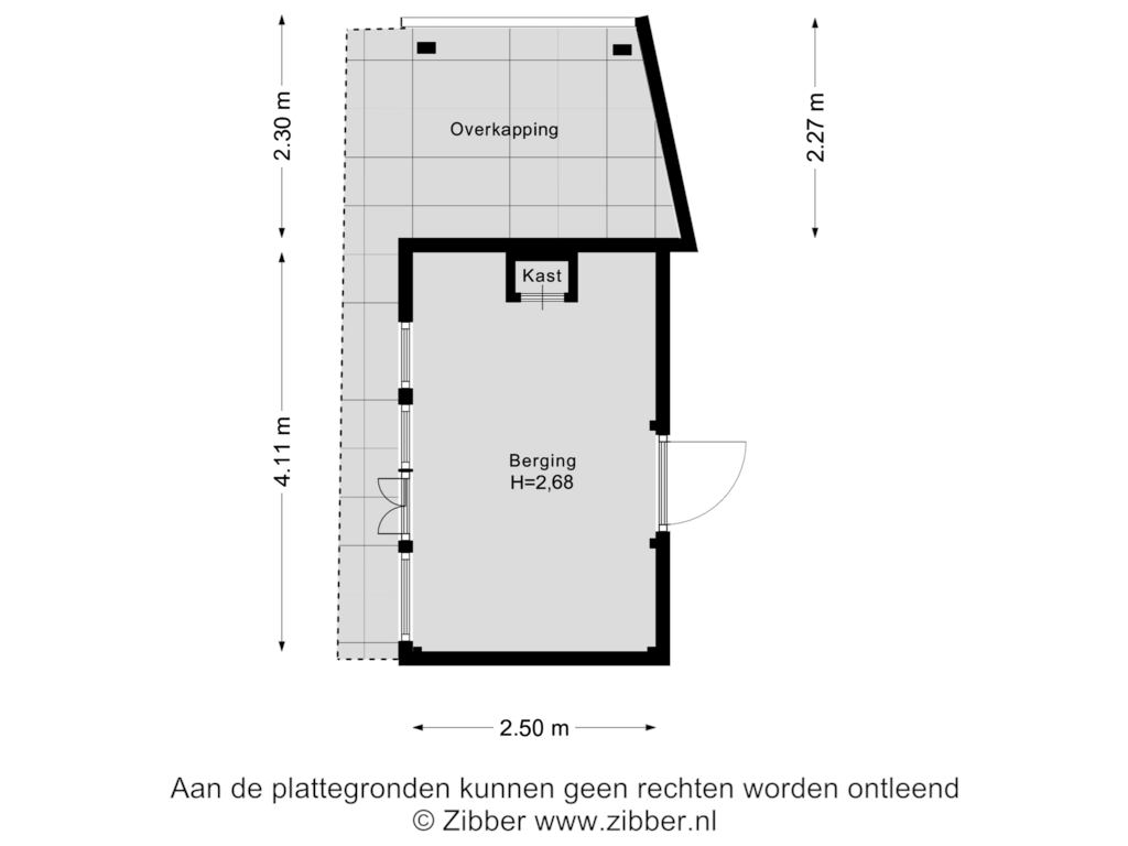 Bekijk plattegrond van Berging van Jacob Damsingel 21