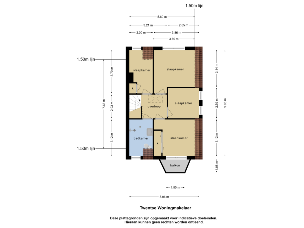 Bekijk plattegrond van 1e verdieping van Spreeuwenstraat 25