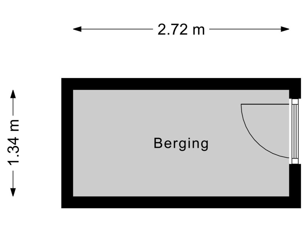 Bekijk plattegrond van Berging van Bonkelaar 30