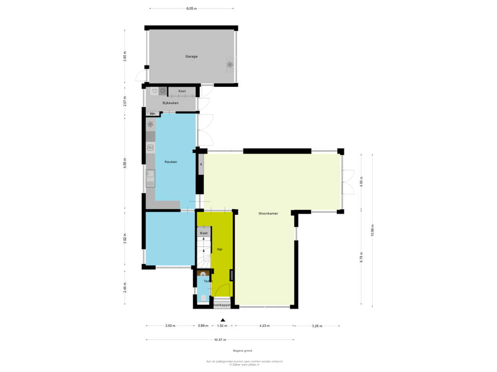 View floorplan of Begane grond of Kloosterstraat 1