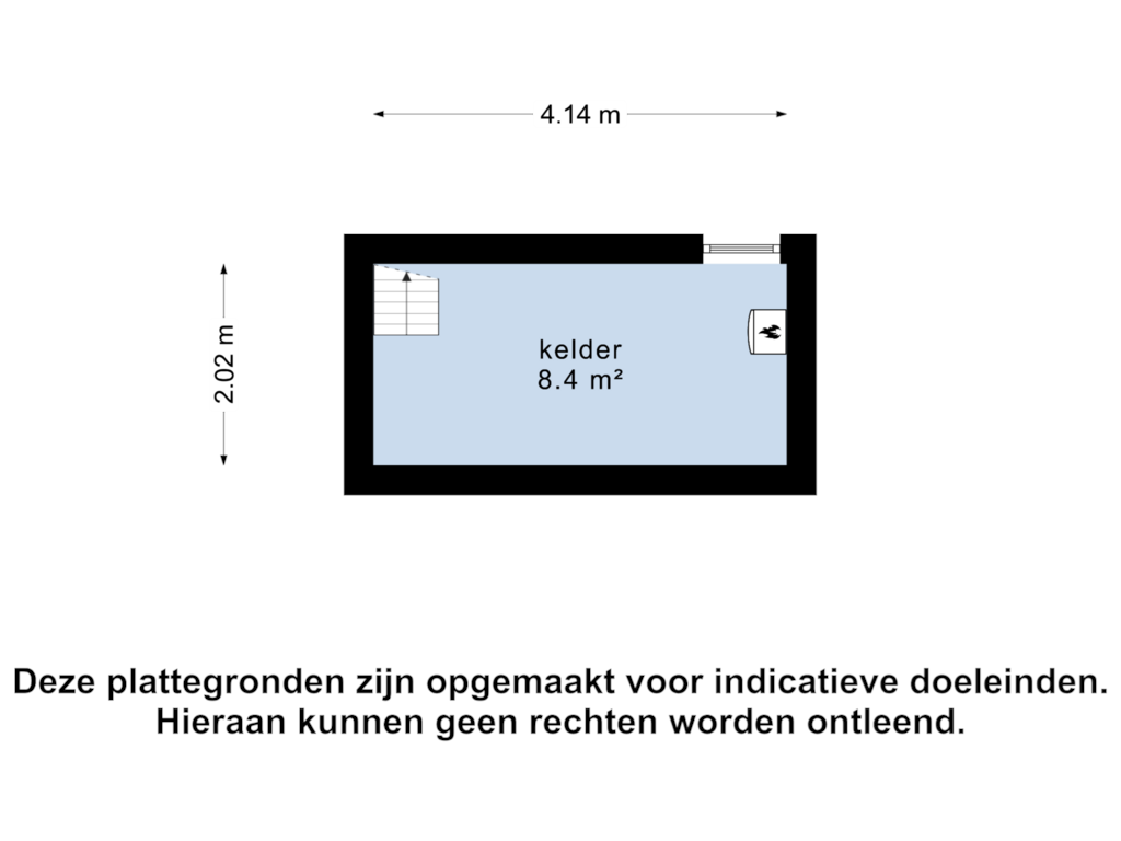 Bekijk plattegrond van kelder van Ten Darperweg 82-A