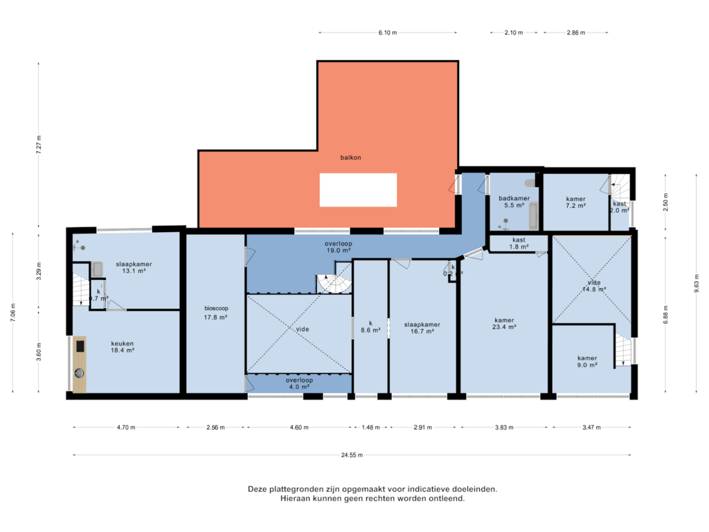 Bekijk plattegrond van 2e verdieping van Ten Darperweg 82-A