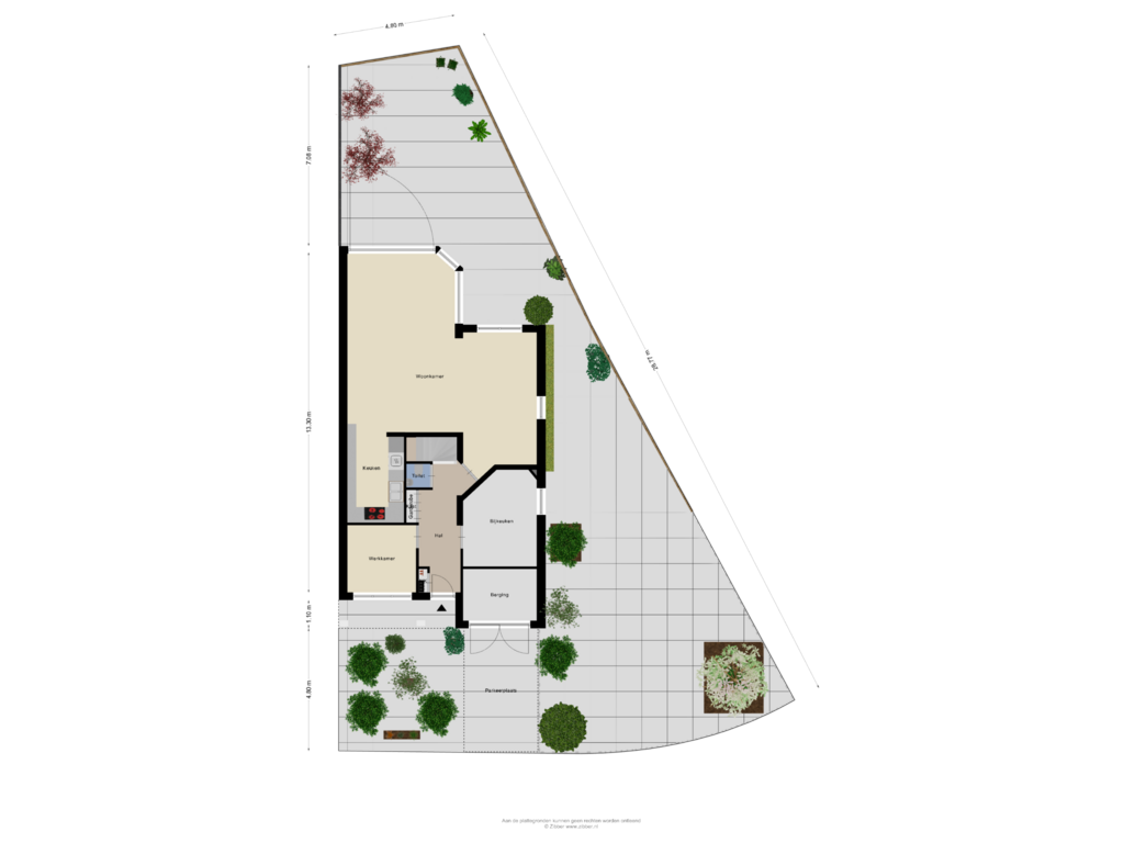 Bekijk plattegrond van Begane Grond Tuin van Andoornlaan 26