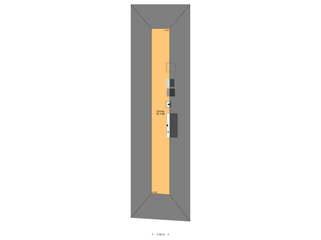 Bekijk plattegrond van 3e Verdieping van Hinthamerstraat 123-A