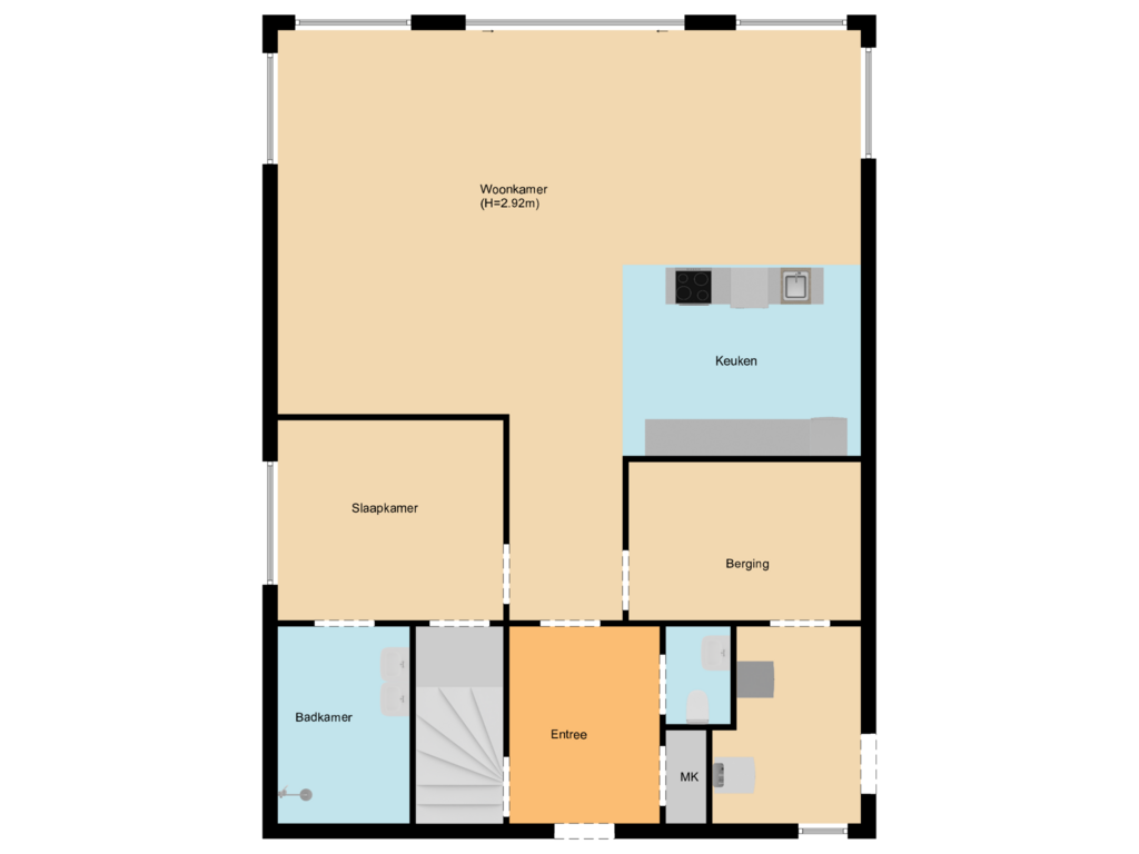 Bekijk plattegrond van First floor van Pluvierenweg 9-562