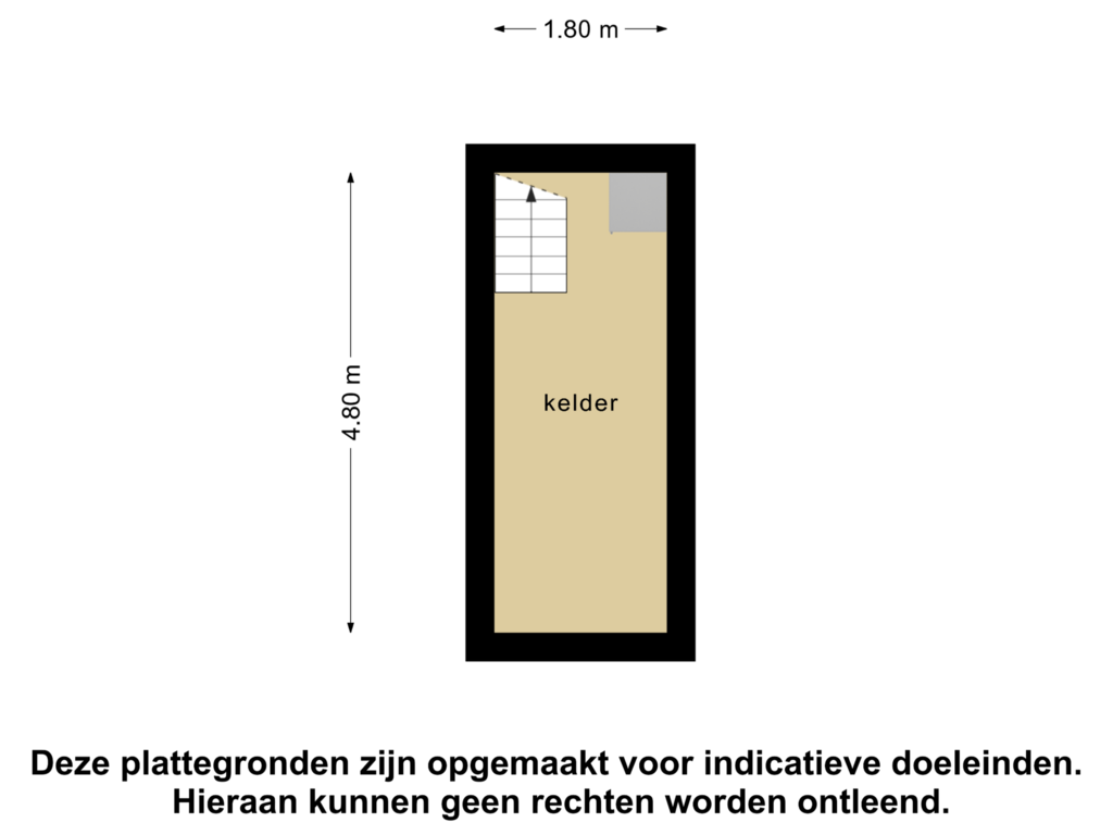 Bekijk plattegrond van Kelder van van Steenbergenlaan 13