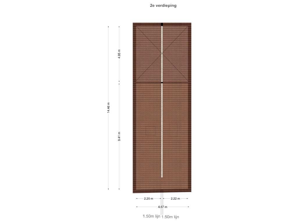 Bekijk plattegrond van 2e verdieping van Dorpsstraat 20