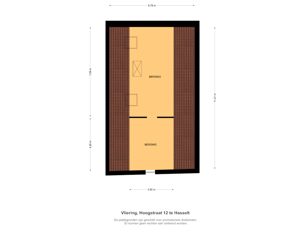 Bekijk plattegrond van Vliering van Hoogstraat 12