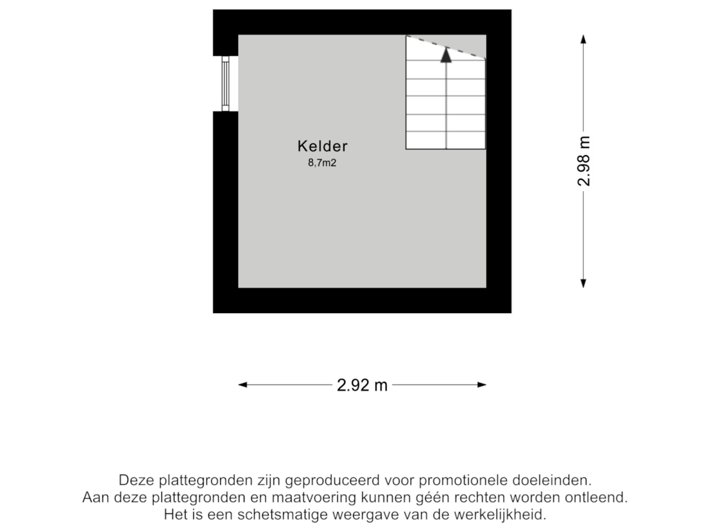 View floorplan of Kelder of Kerkewijk 104