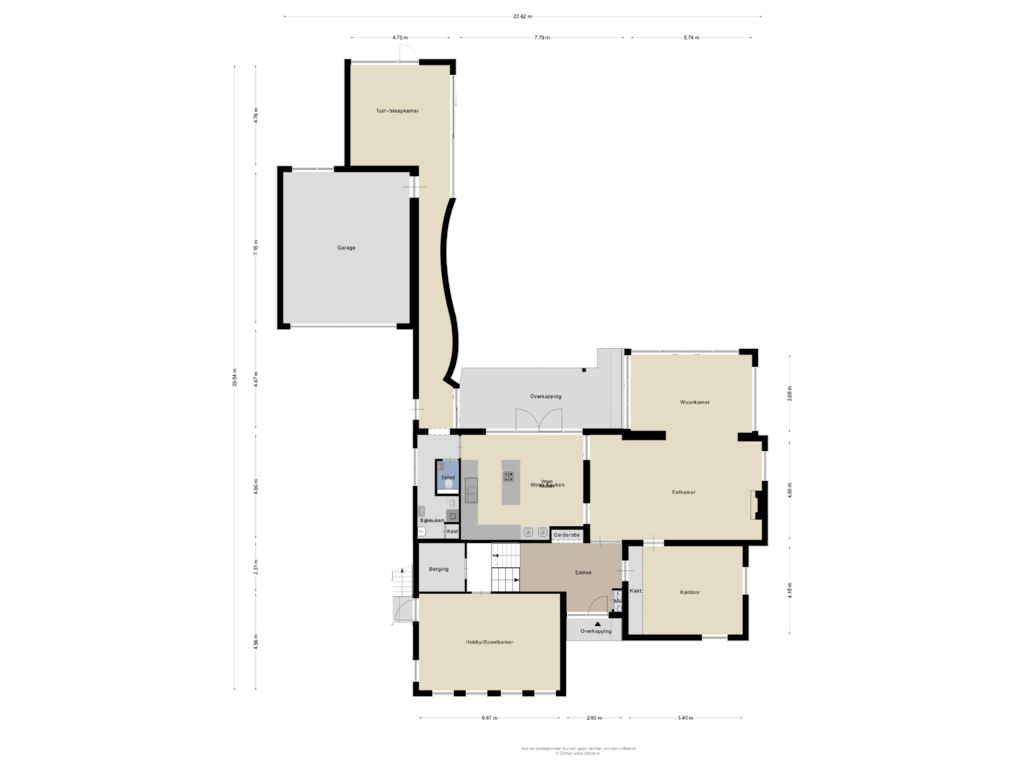 Bekijk plattegrond van Begane Grond van Bosscheweg 154