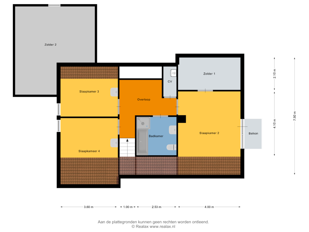 Bekijk plattegrond van Verdieping van Andries Diepenbrugweg 4