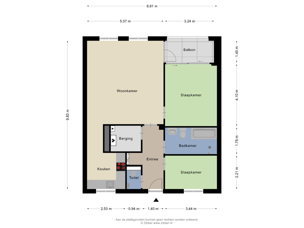 View floorplan of Appartement of Belvauer 80