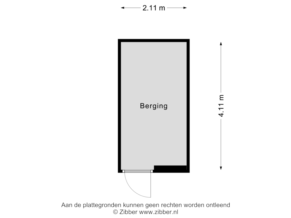 View floorplan of Berging of Belvauer 80