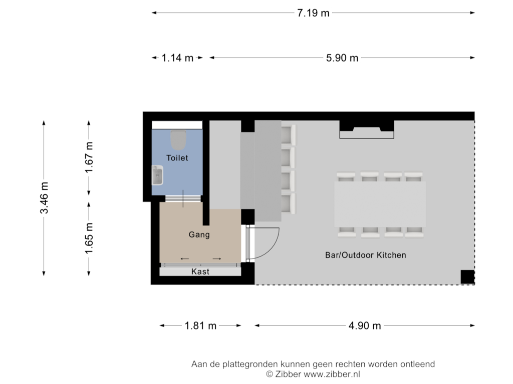 Bekijk plattegrond van Bar/Buitenkeuken van Boekweitbeemd 20