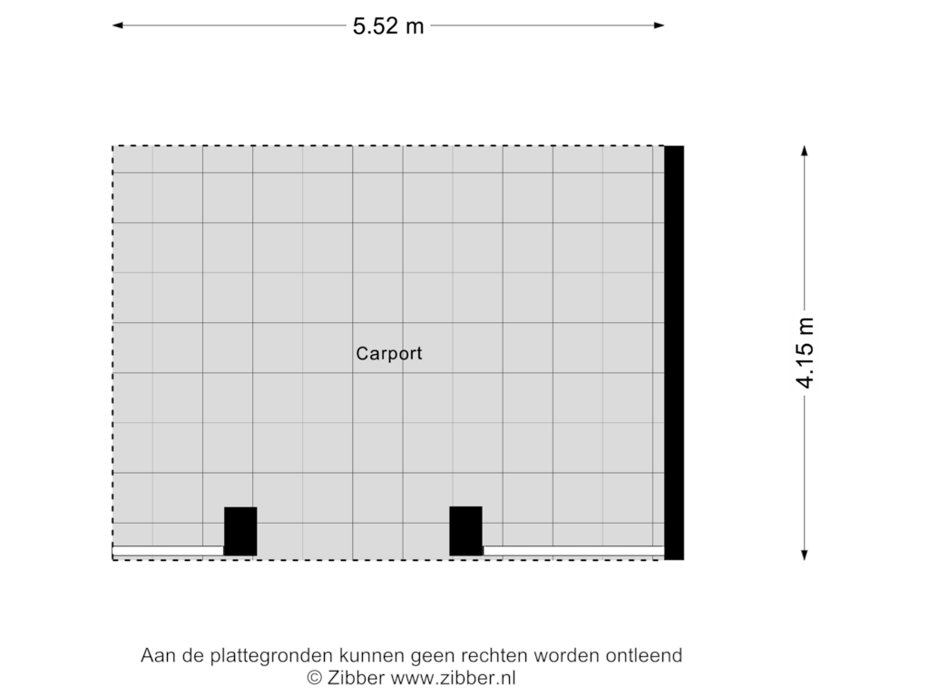 Bekijk plattegrond van Carport van Boekweitbeemd 20