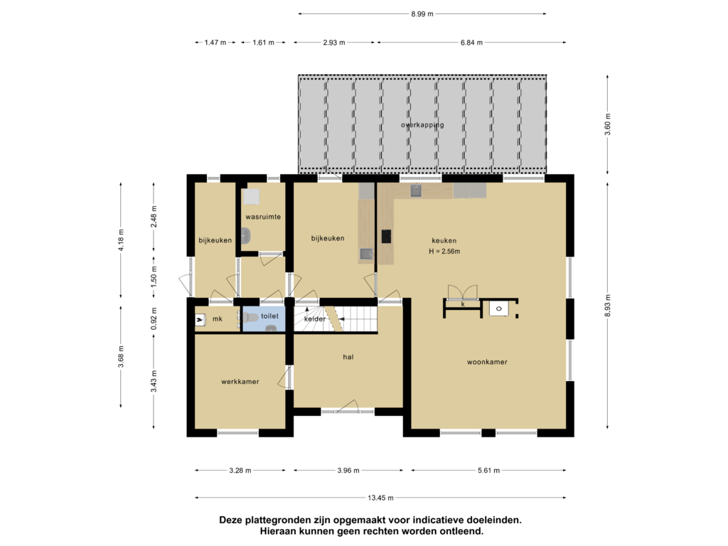 Bekijk plattegrond van begane grond van Weverspad 1