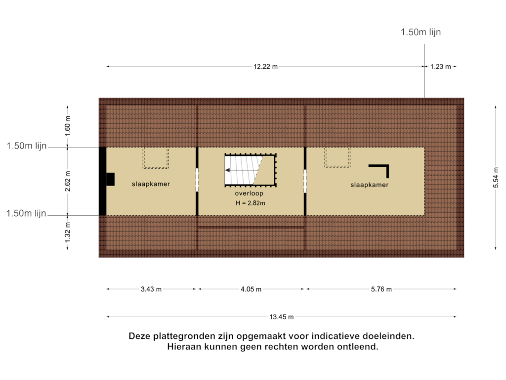 Bekijk plattegrond van 2e verdieping van Weverspad 1