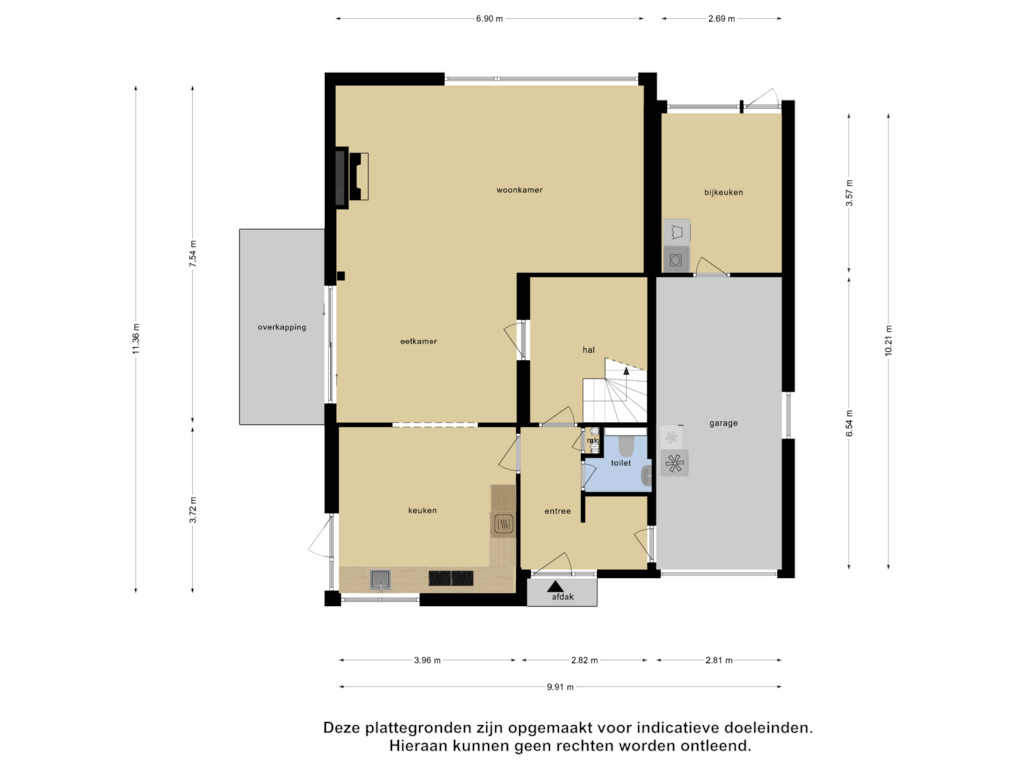 Bekijk plattegrond van Begane Grond van Wollefoppenweg 12